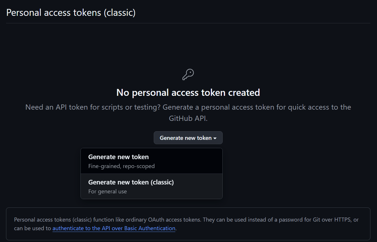 Generating a classic token